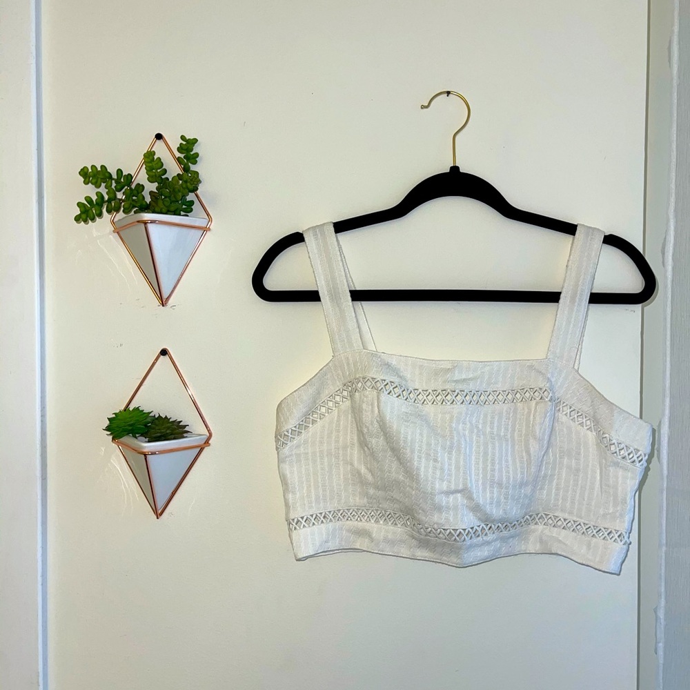 Honey Punch Instagram Boutique white crop top